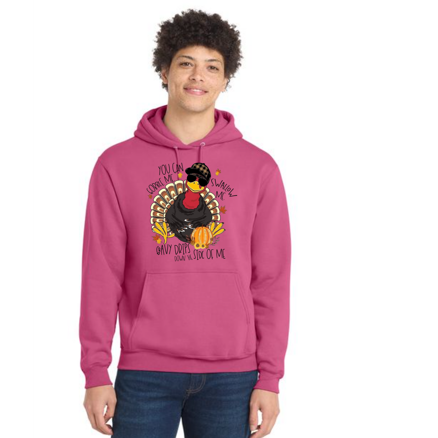 THANKSGIVING Port & Company® Core Fleece Pullover Hooded Sweatshirt 30