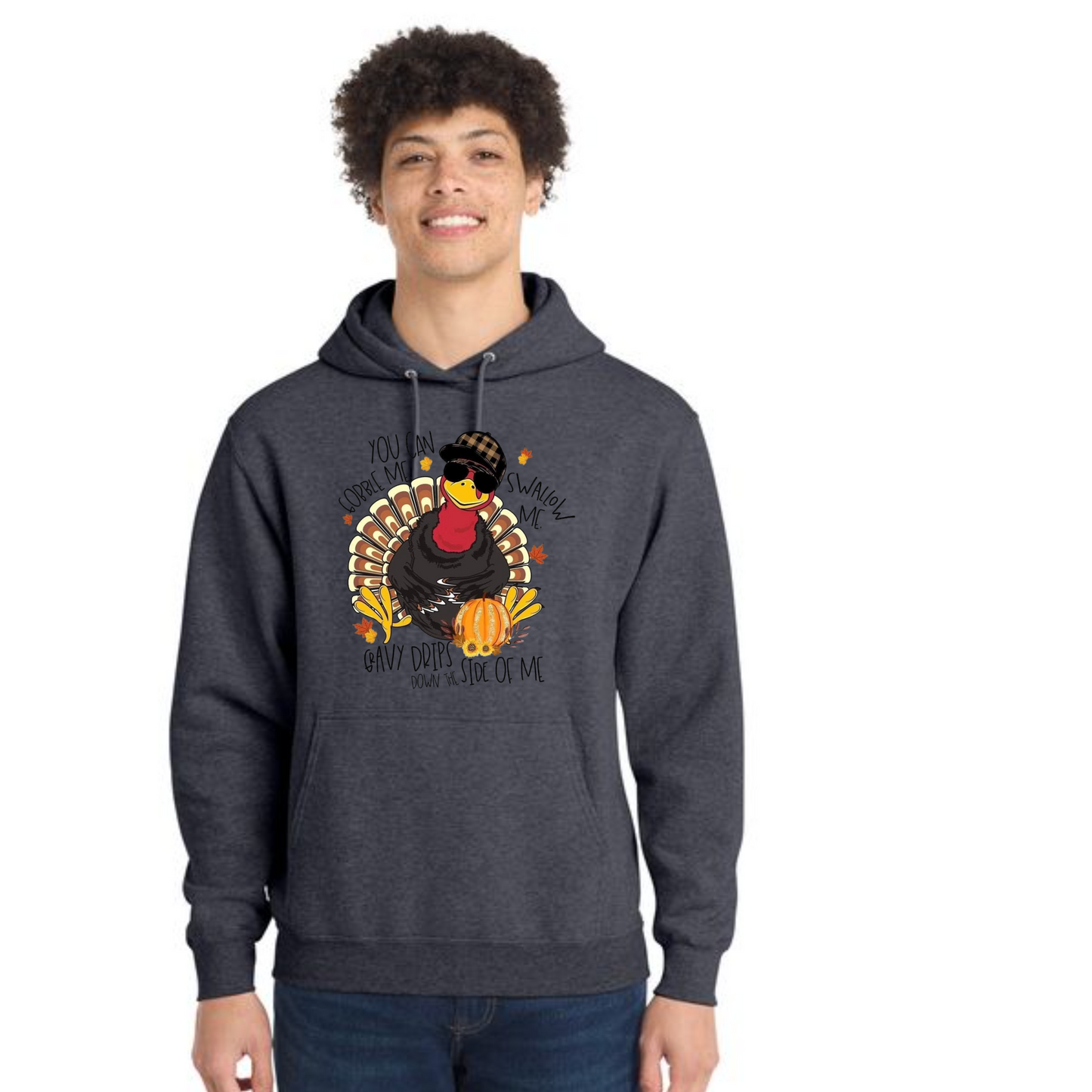 THANKSGIVING Port & Company® Core Fleece Pullover Hooded Sweatshirt 30