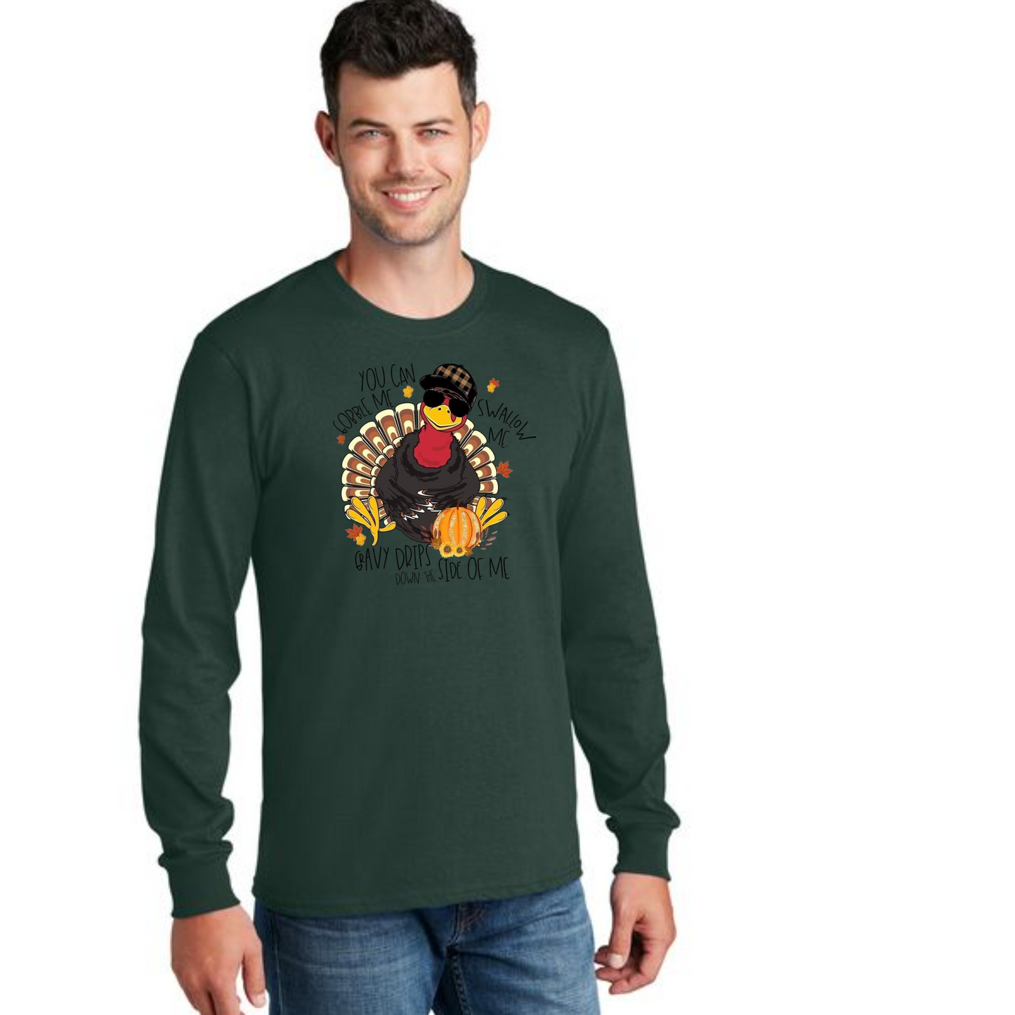 THANKSGIVING PC54LS Port & Company® Long Sleeve Core Cotton Tee 30