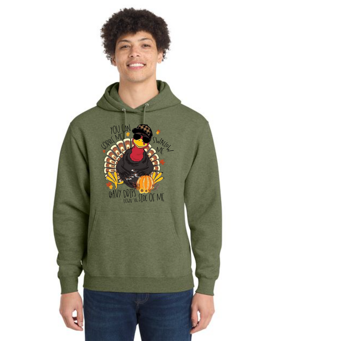 THANKSGIVING Port & Company® Core Fleece Pullover Hooded Sweatshirt 30