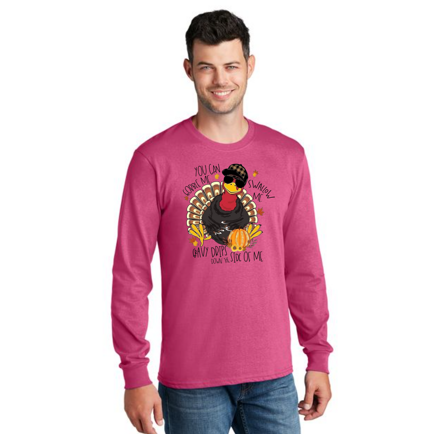 THANKSGIVING PC54LS Port & Company® Long Sleeve Core Cotton Tee 30