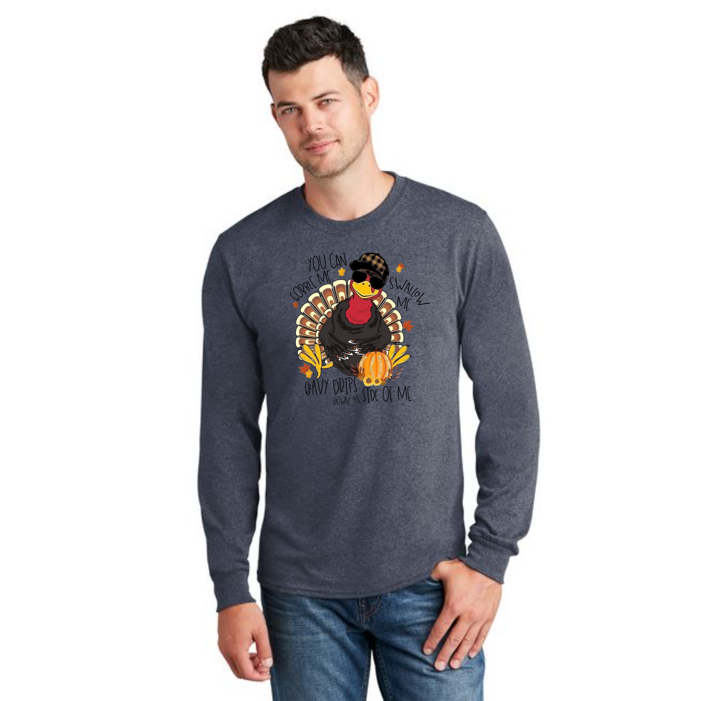 THANKSGIVING PC54LS Port & Company® Long Sleeve Core Cotton Tee 30
