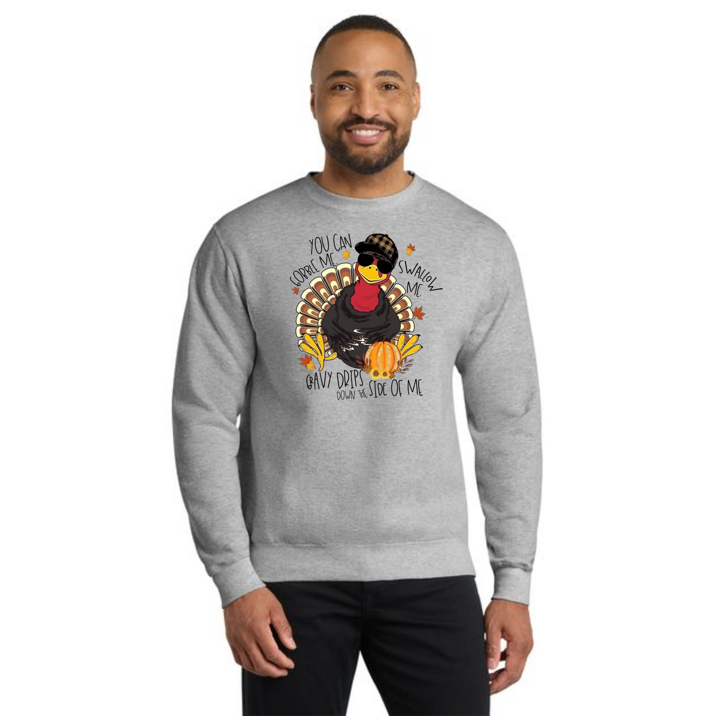 THANKSGIVING PC78 Port & Company® Core Fleece Crewneck Sweatshirt 30