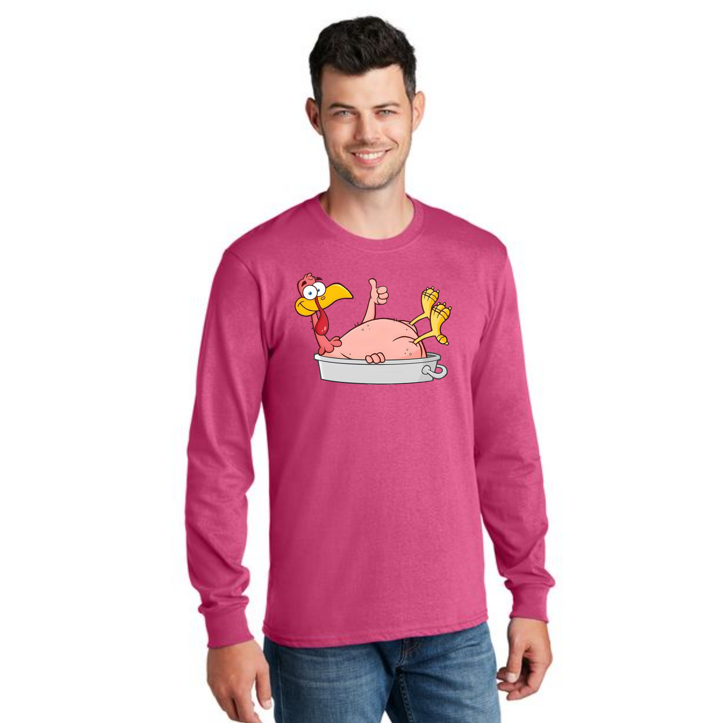THANKSGIVING PC54LS Port & Company® Long Sleeve Core Cotton Tee 31