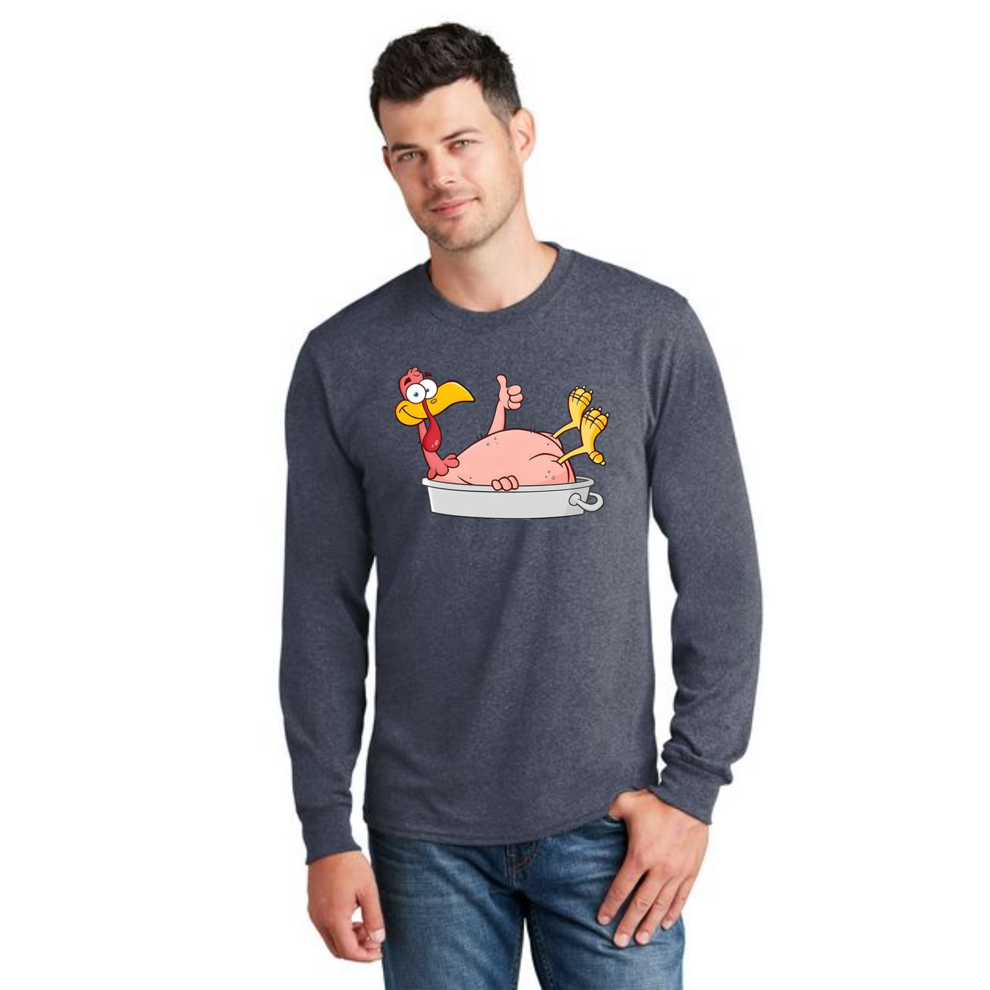 THANKSGIVING PC54LS Port & Company® Long Sleeve Core Cotton Tee 31