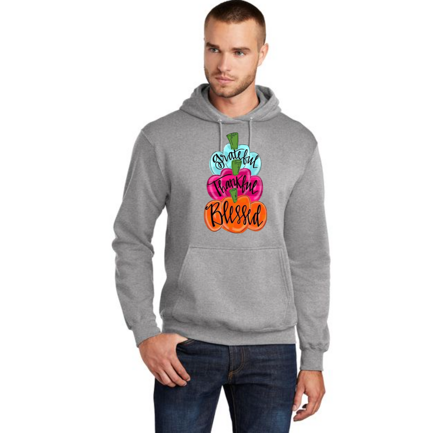 THANKSGIVING Port & Company® Core Fleece Pullover Hooded Sweatshirt 32