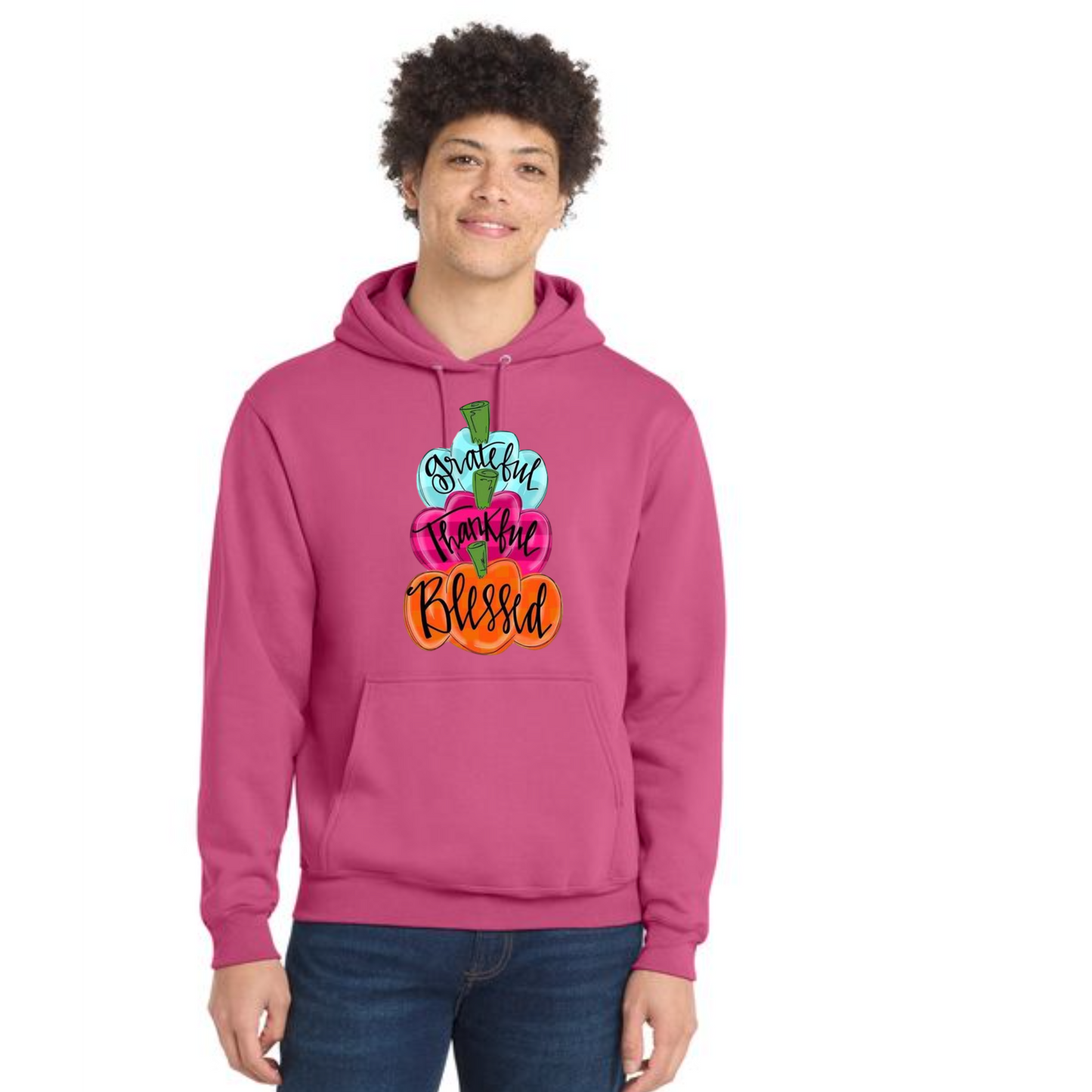 THANKSGIVING Port & Company® Core Fleece Pullover Hooded Sweatshirt 32