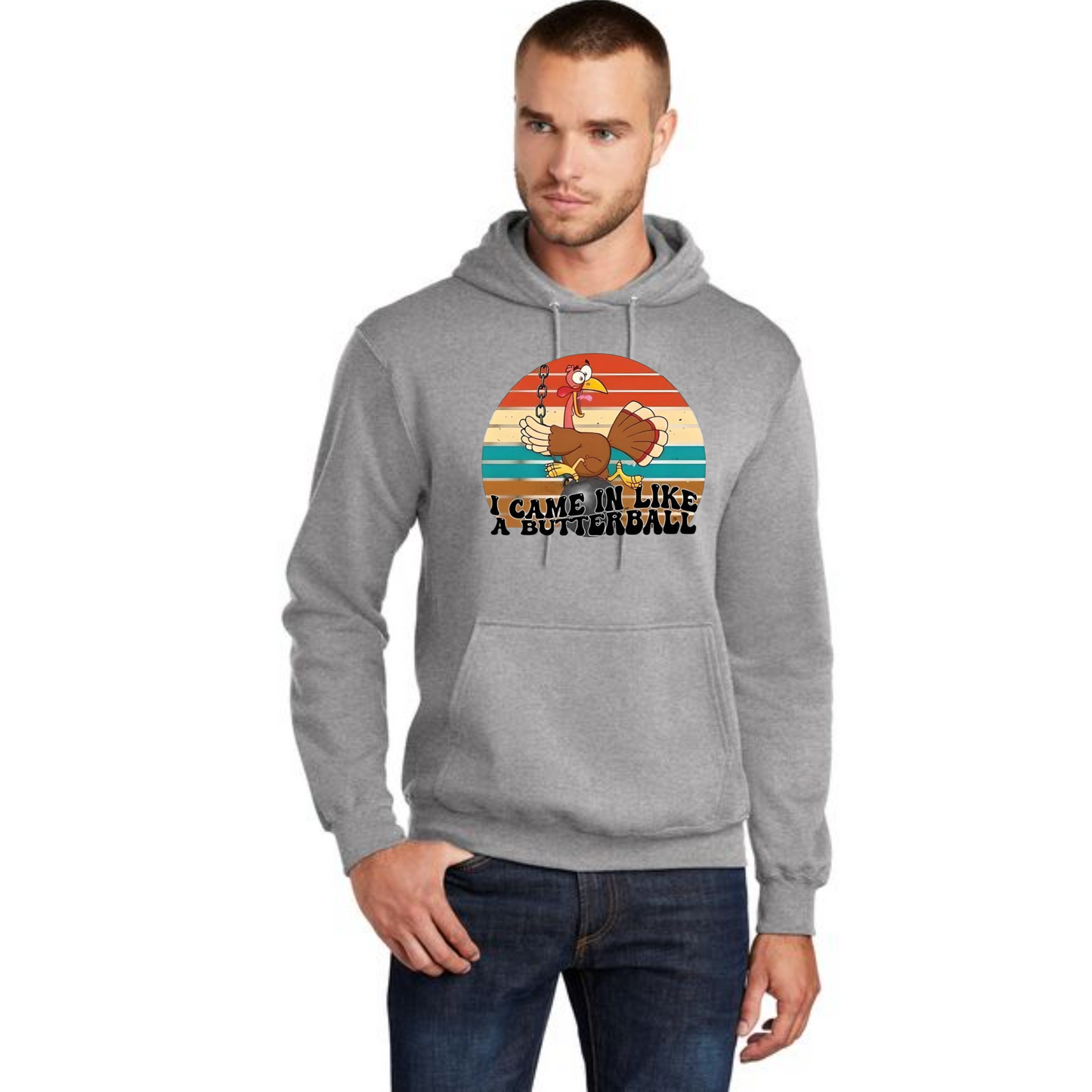 THANKSGIVING Port & Company® Core Fleece Pullover Hooded Sweatshirt 33