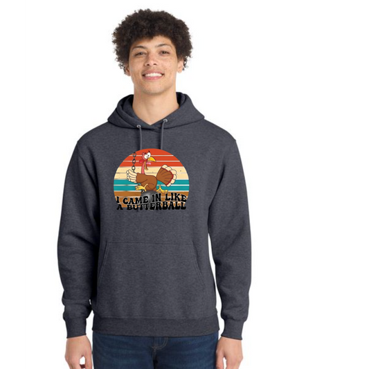 THANKSGIVING Port & Company® Core Fleece Pullover Hooded Sweatshirt 33
