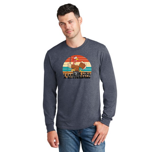 THANKSGIVING PC54LS Port & Company® Long Sleeve Core Cotton Tee 33