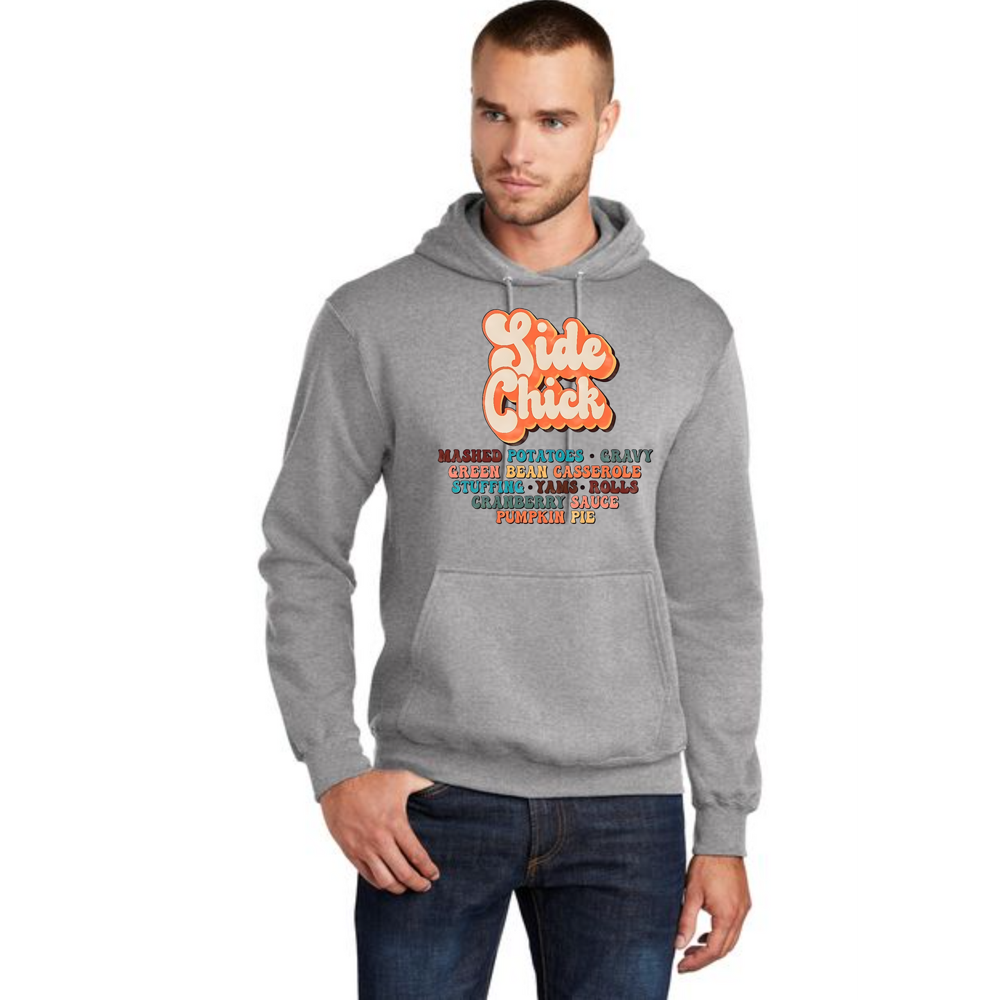 THANKSGIVING Port & Company® Core Fleece Pullover Hooded Sweatshirt 34