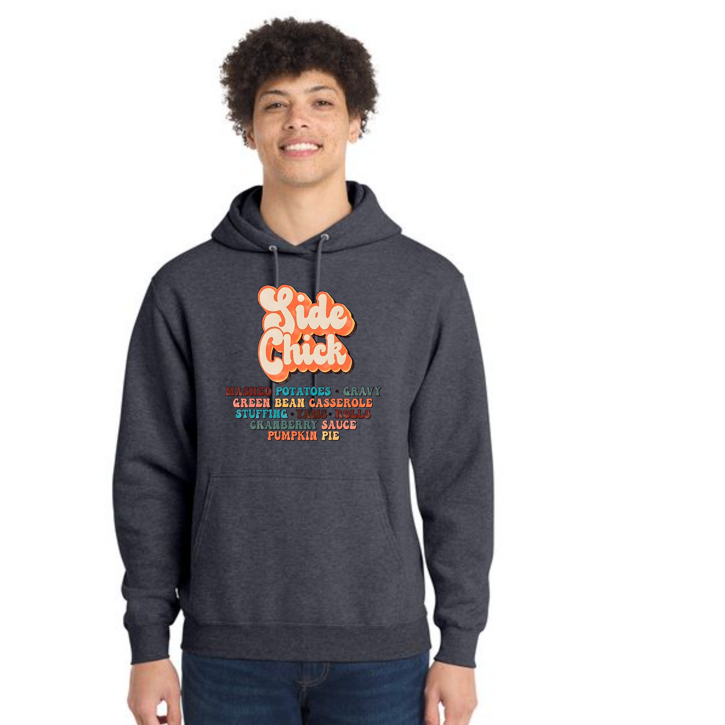 THANKSGIVING Port & Company® Core Fleece Pullover Hooded Sweatshirt 34