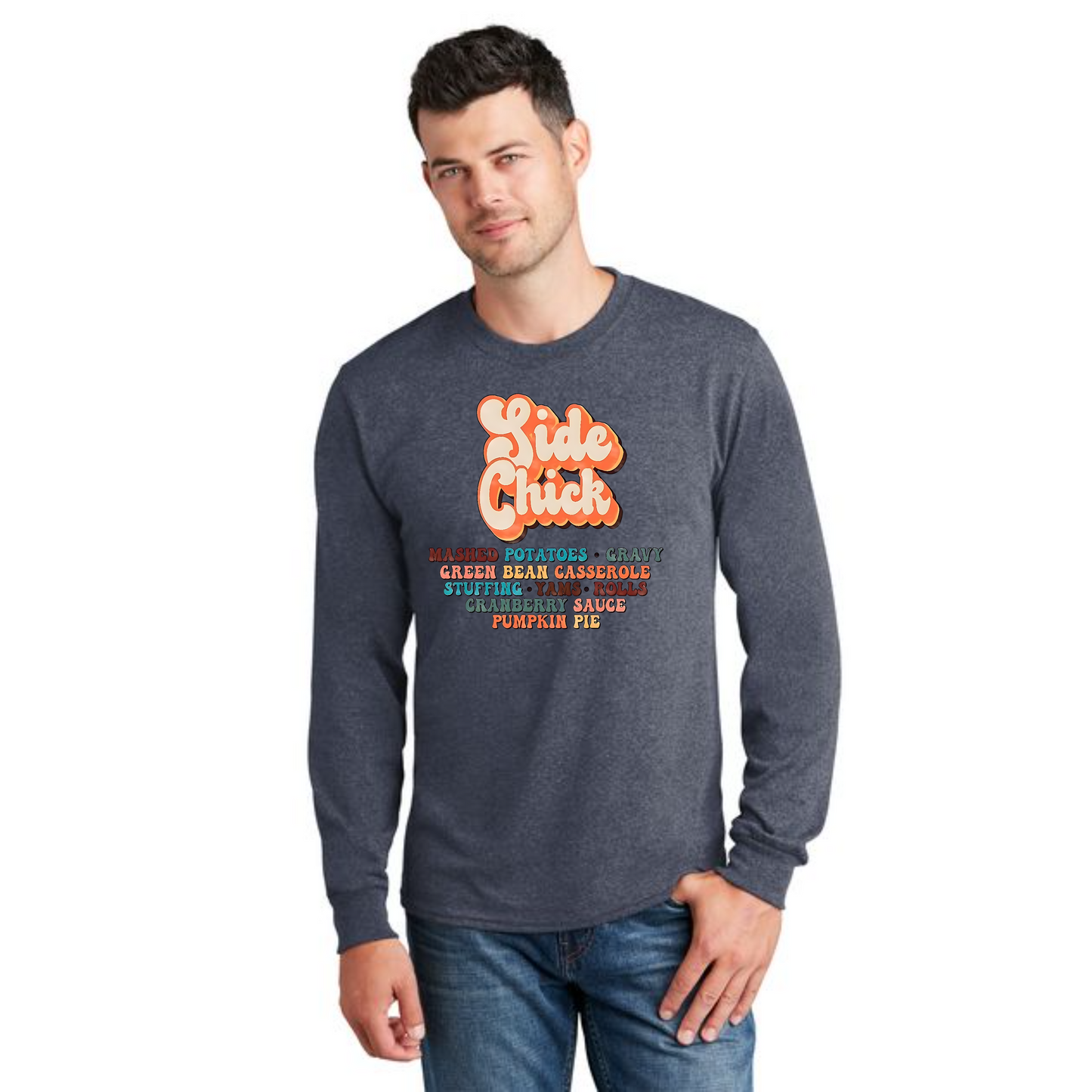 THANKSGIVING PC54LS Port & Company® Long Sleeve Core Cotton Tee 34