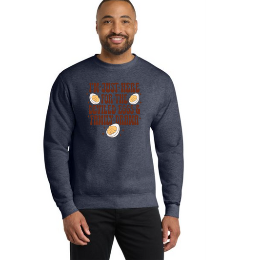 THANKSGIVING PC78 Port & Company® Core Fleece Crewneck Sweatshirt 35