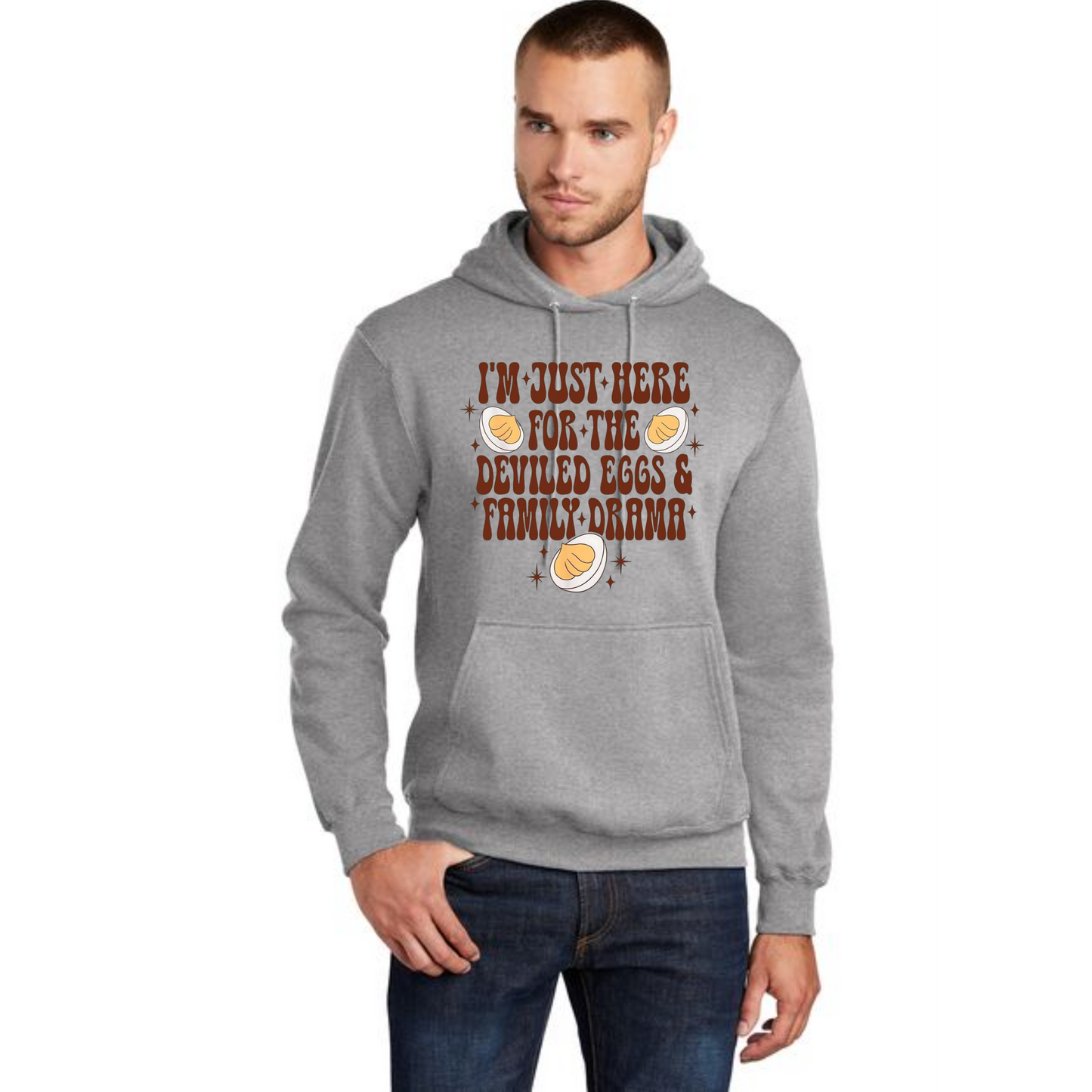 THANKSGIVING Port & Company® Core Fleece Pullover Hooded Sweatshirt 35