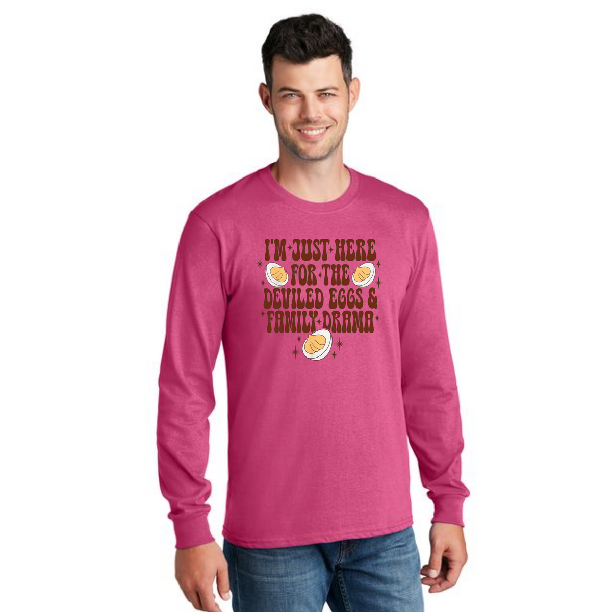 THANKSGIVING PC54LS Port & Company® Long Sleeve Core Cotton Tee 35
