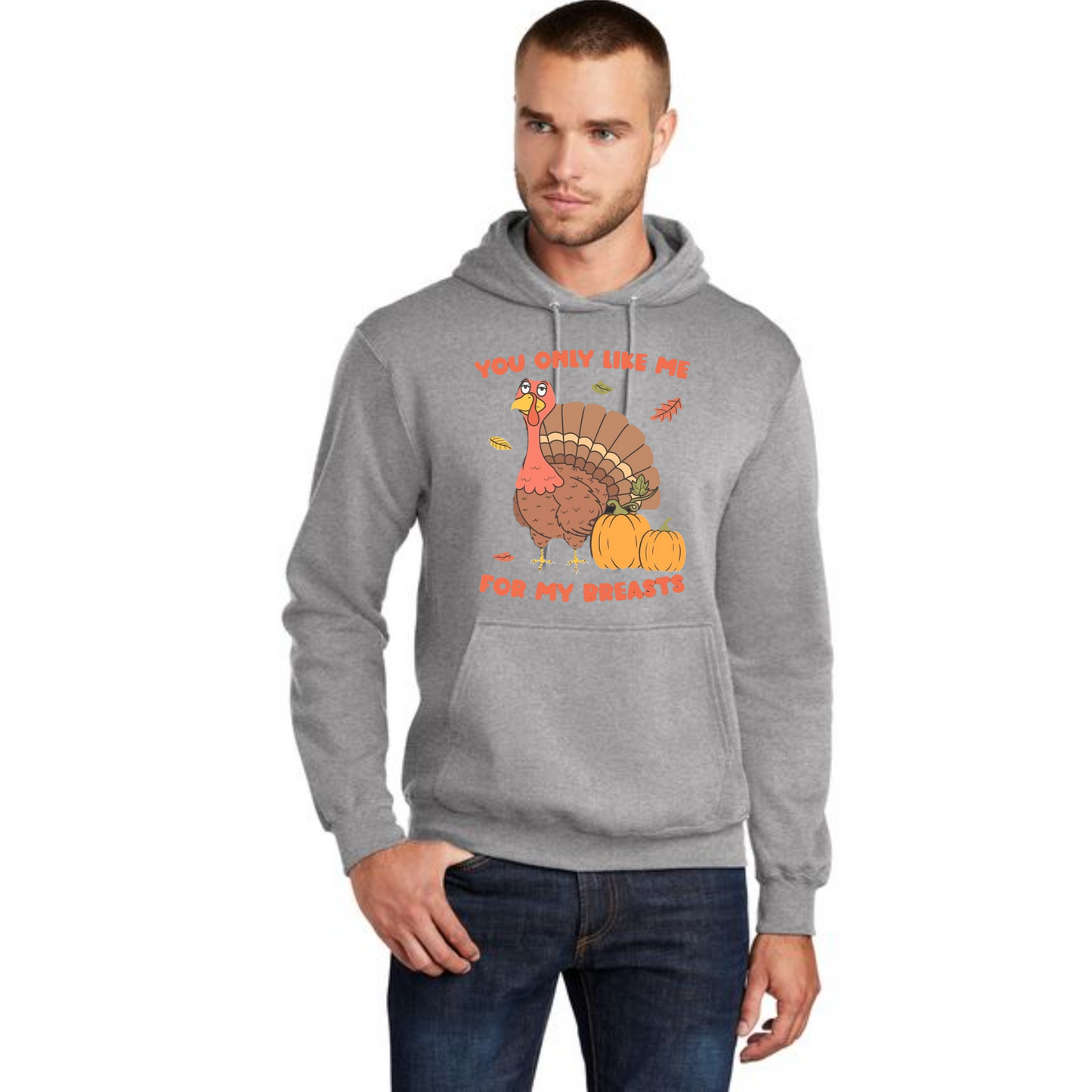 THANKSGIVING Port & Company® Core Fleece Pullover Hooded Sweatshirt 37