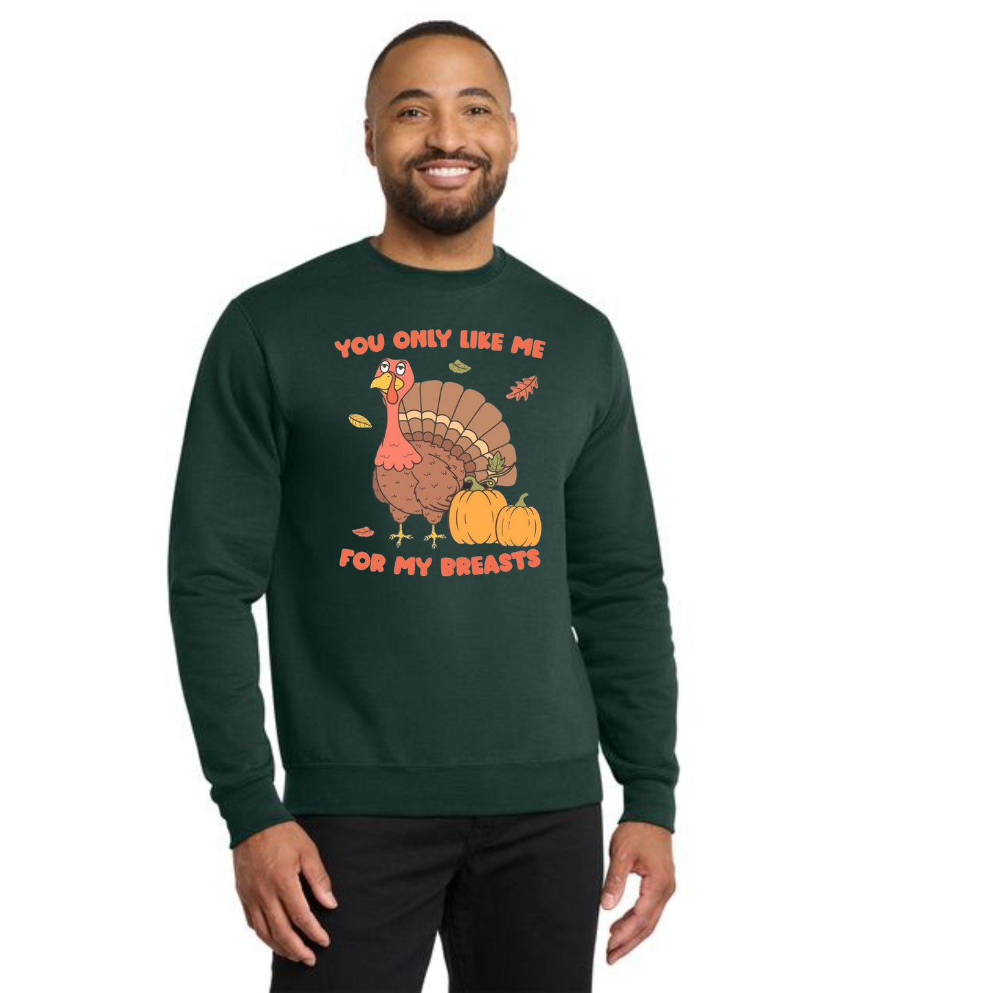 THANKSGIVING PC78 Port & Company® Core Fleece Crewneck Sweatshirt 37