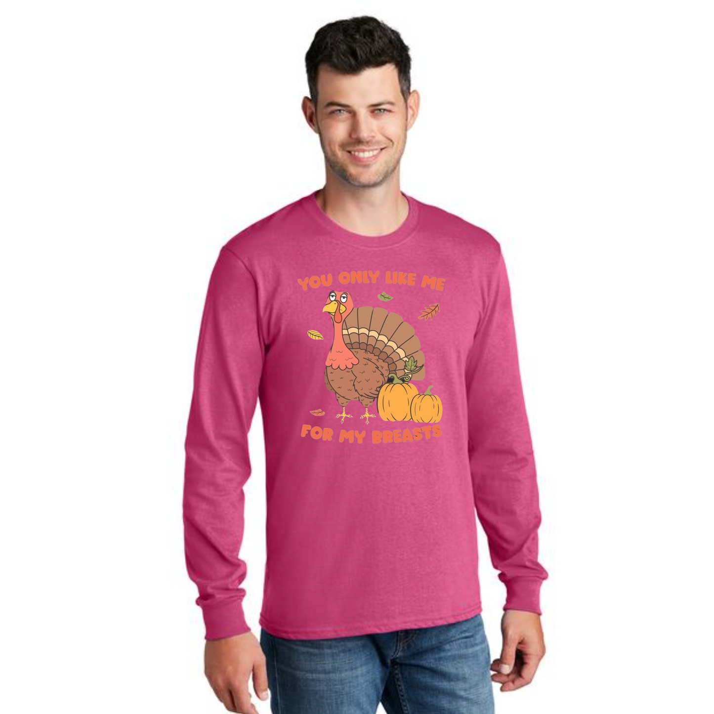 THANKSGIVING PC54LS Port & Company® Long Sleeve Core Cotton Tee 37