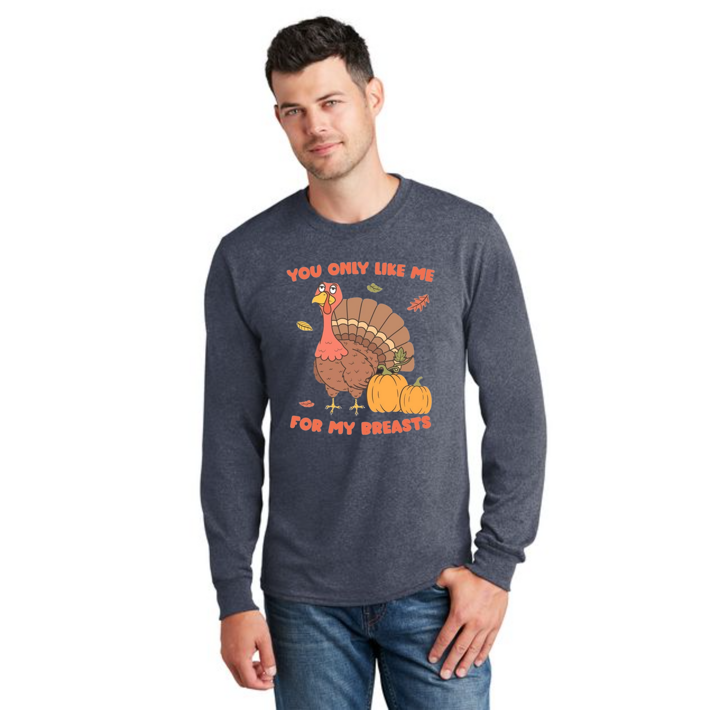 THANKSGIVING PC54LS Port & Company® Long Sleeve Core Cotton Tee 37