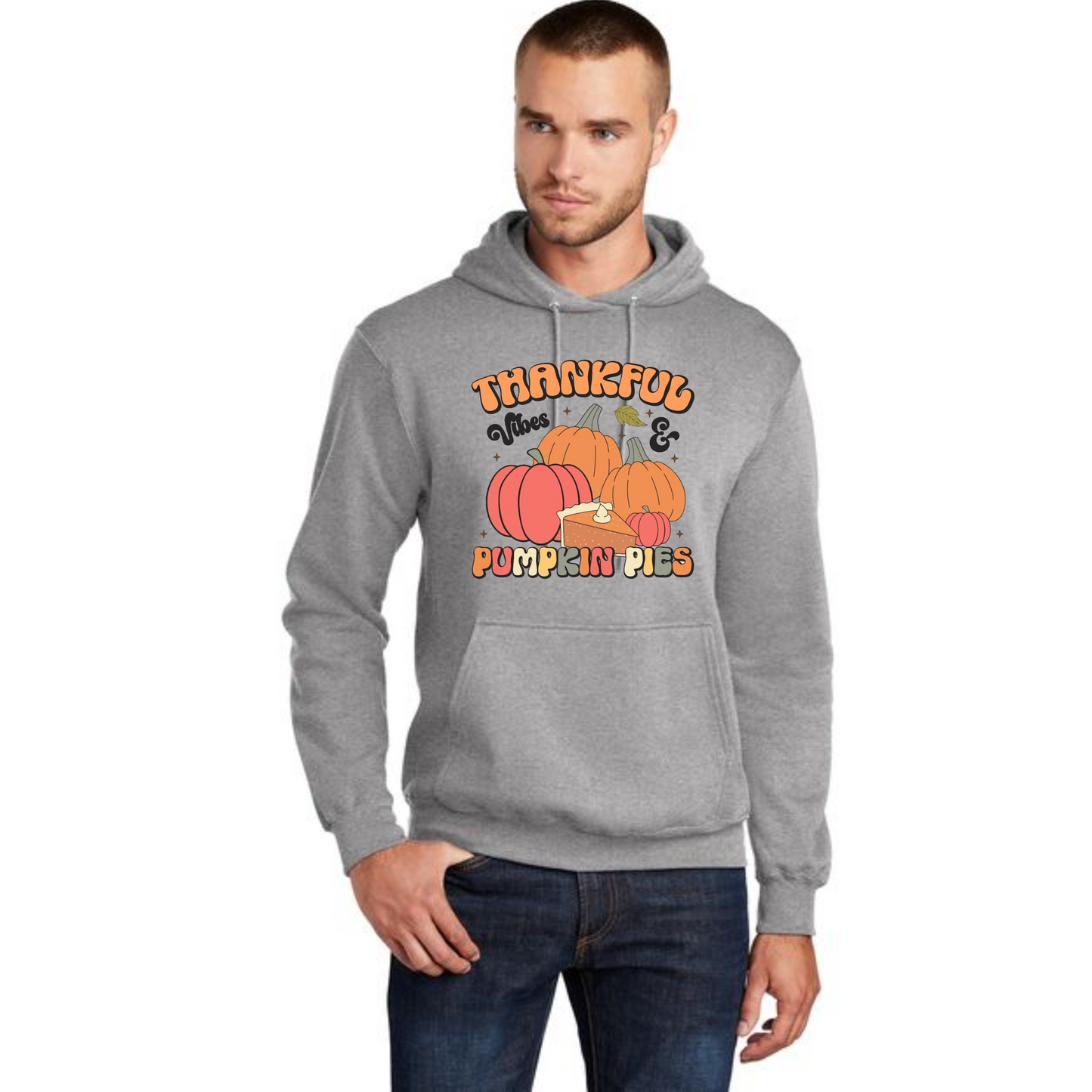 THANKSGIVING Port & Company® Core Fleece Pullover Hooded Sweatshirt 38