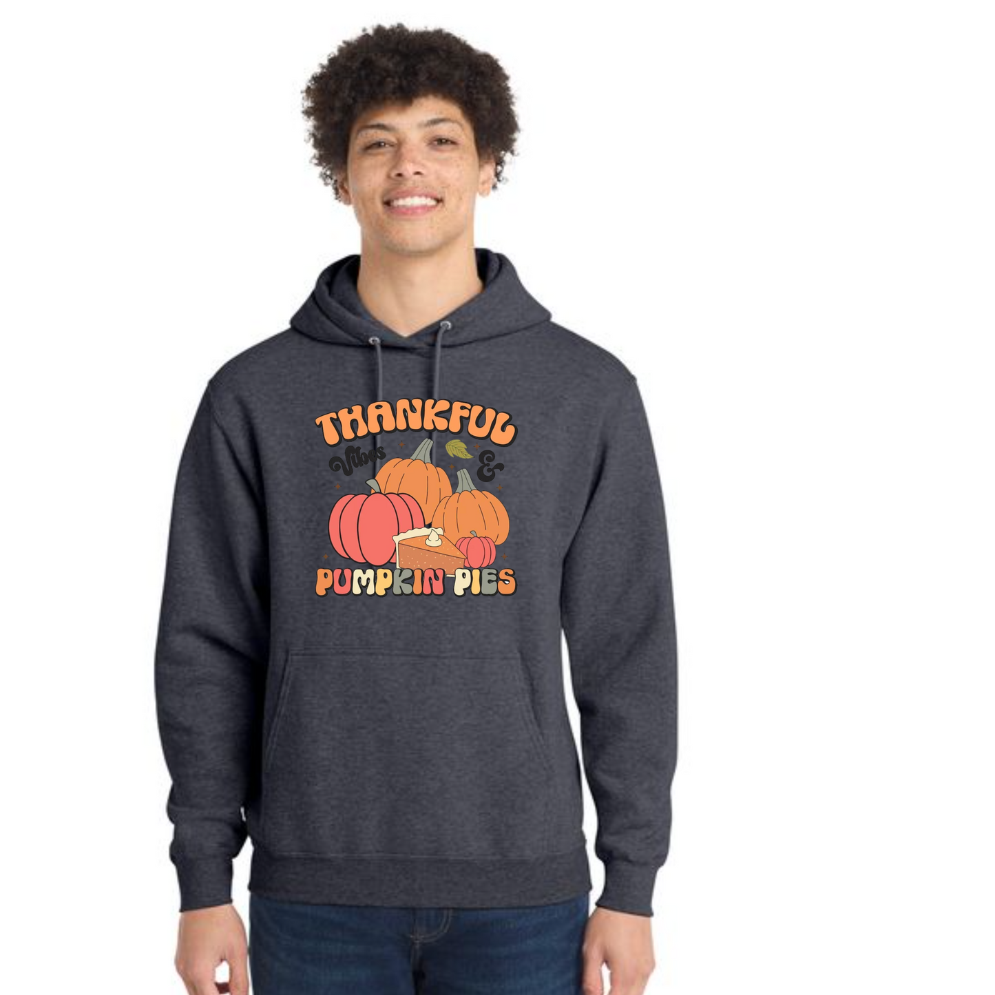 THANKSGIVING Port & Company® Core Fleece Pullover Hooded Sweatshirt 38