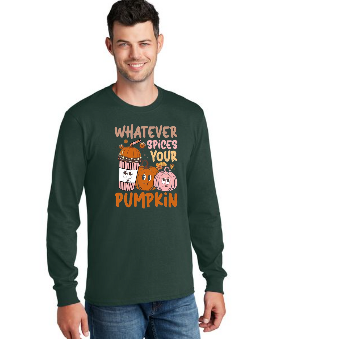 THANKSGIVING PC54LS Port & Company® Long Sleeve Core Cotton Tee 39