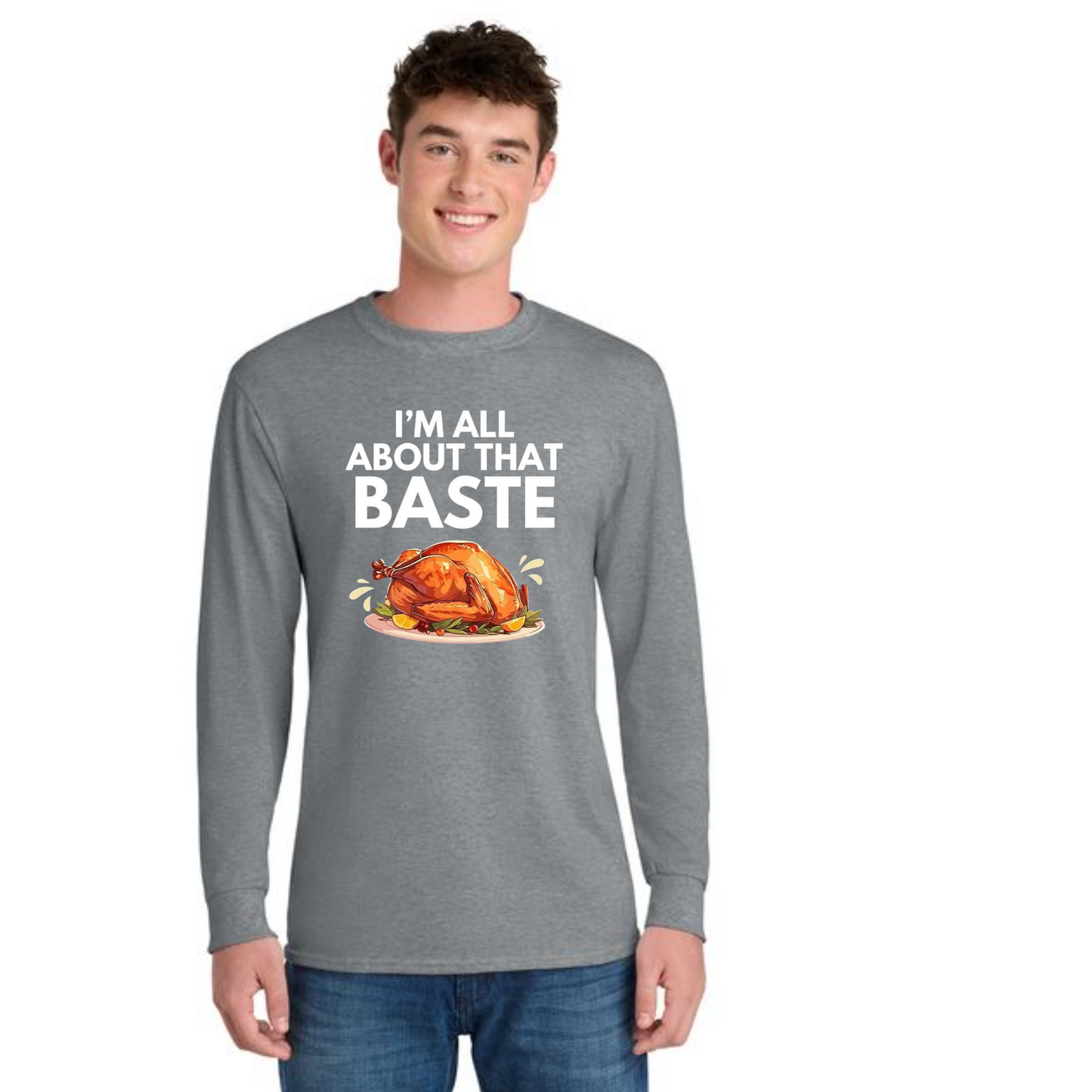 THANKSGIVING PC54LS Port & Company® Long Sleeve Core Cotton Tee 5