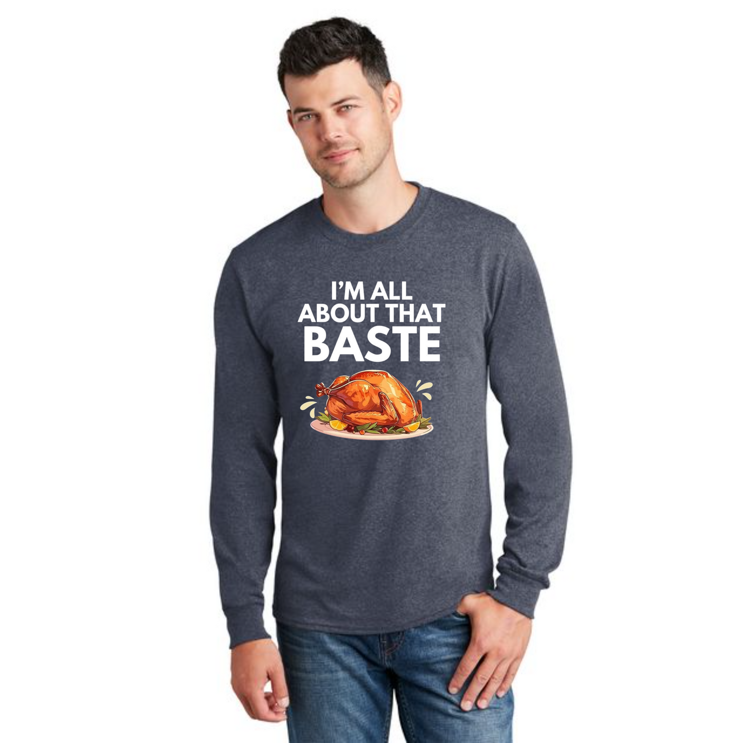 THANKSGIVING PC54LS Port & Company® Long Sleeve Core Cotton Tee 5