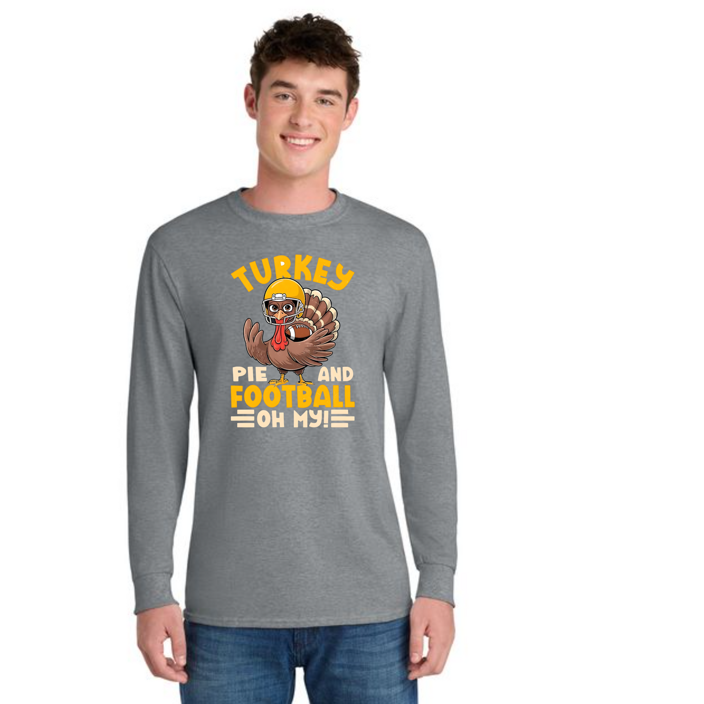 THANKSGIVING PC54LS Port & Company® Long Sleeve Core Cotton Tee 43
