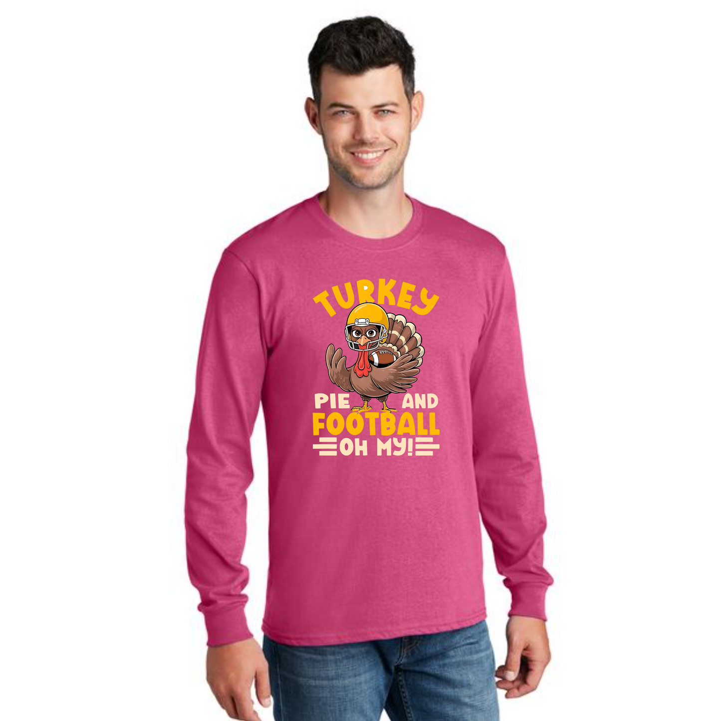 THANKSGIVING PC54LS Port & Company® Long Sleeve Core Cotton Tee 43