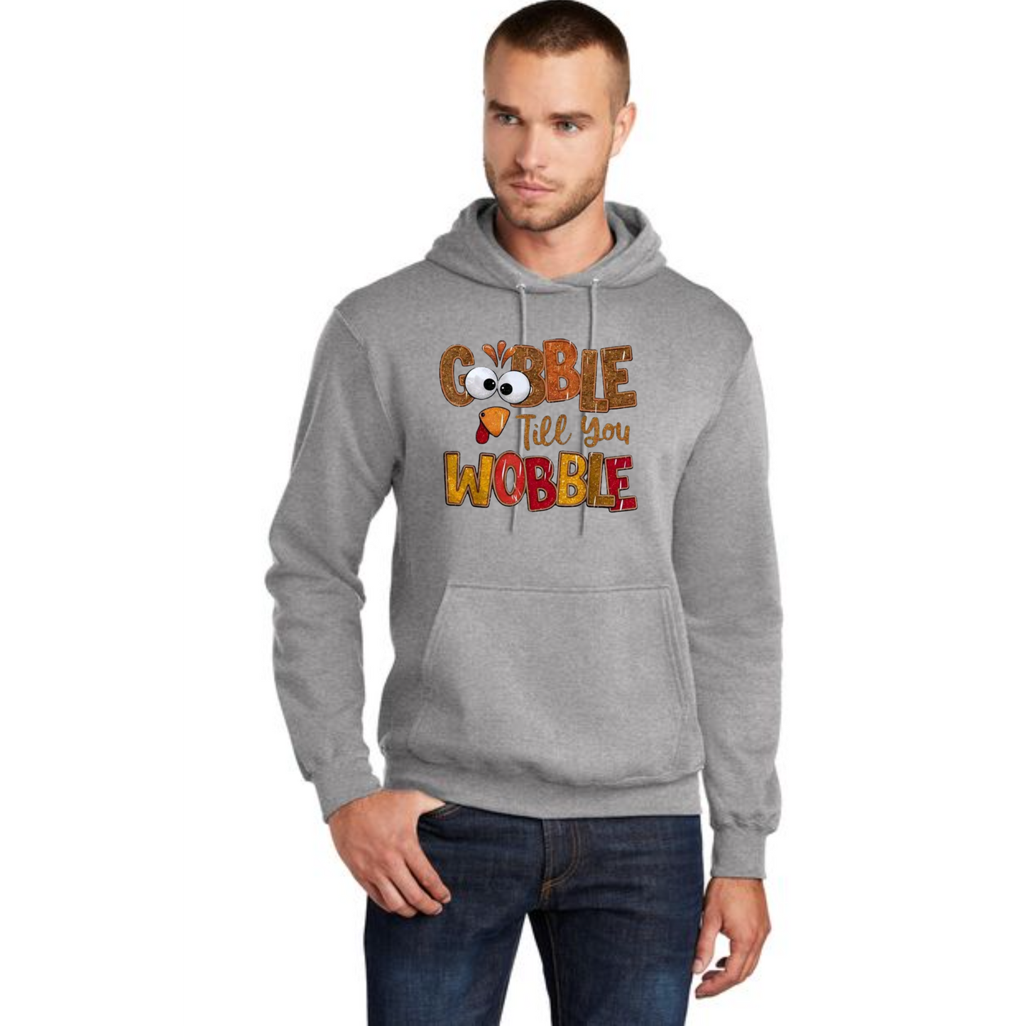 THANKSGIVING Port & Company® Core Fleece Pullover Hooded Sweatshirt 44