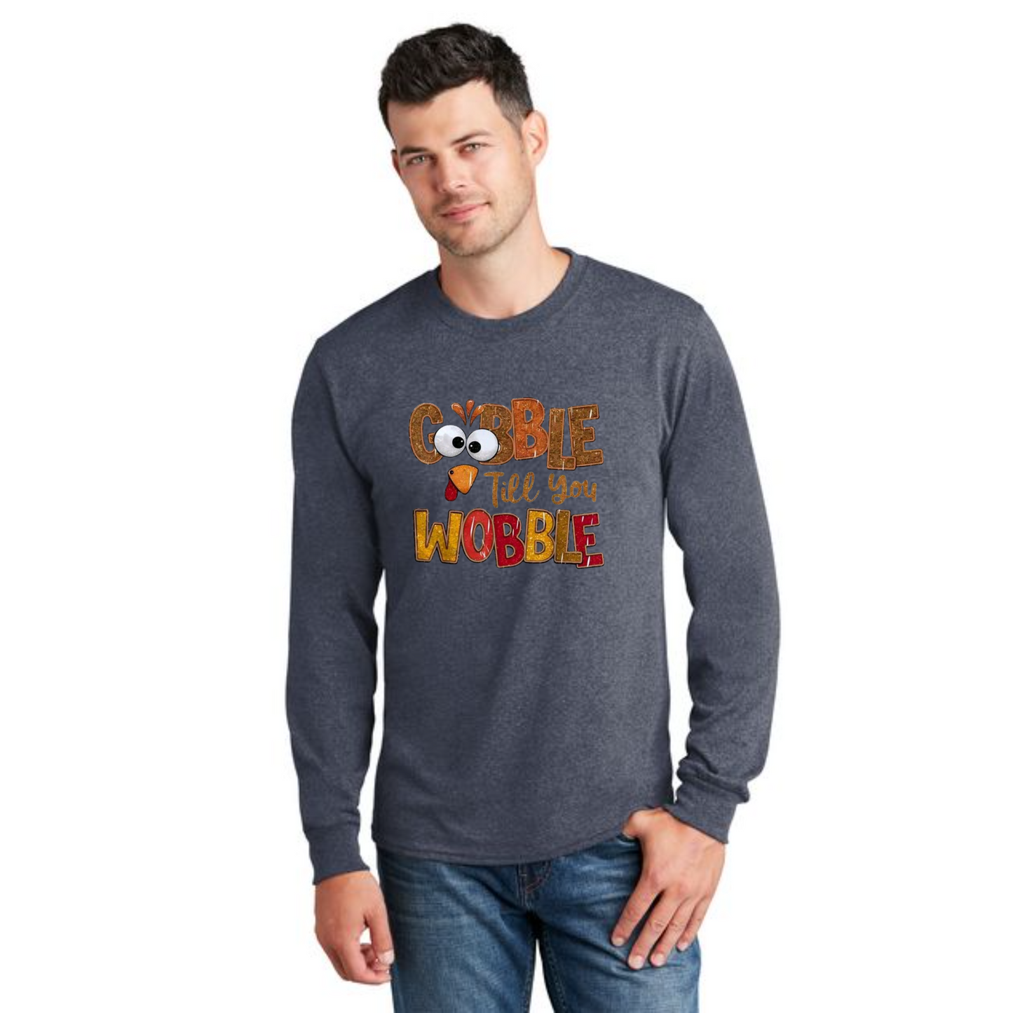 THANKSGIVING PC54LS Port & Company® Long Sleeve Core Cotton Tee 44
