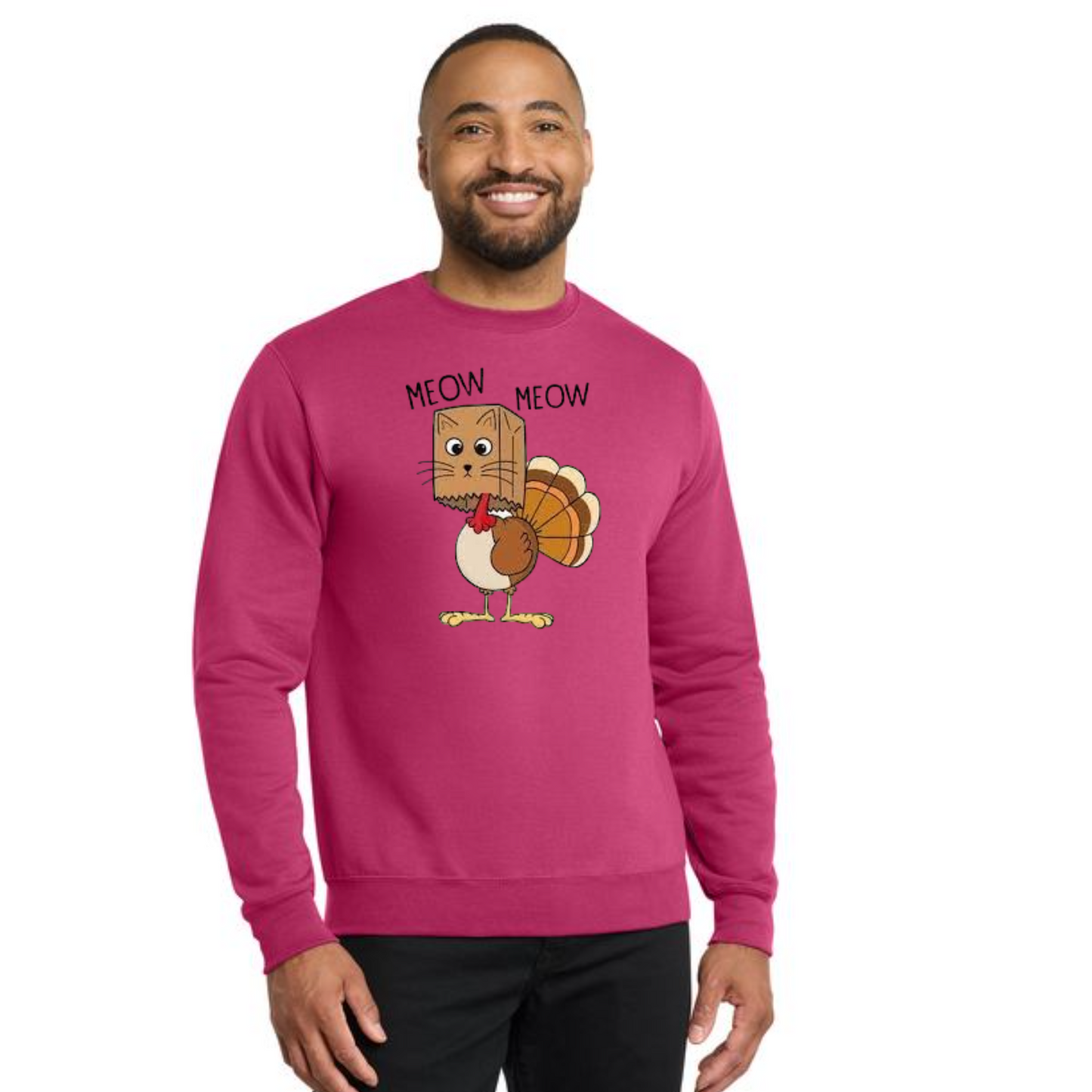 THANKSGIVING PC78 Port & Company® Core Fleece Crewneck Sweatshirt 45