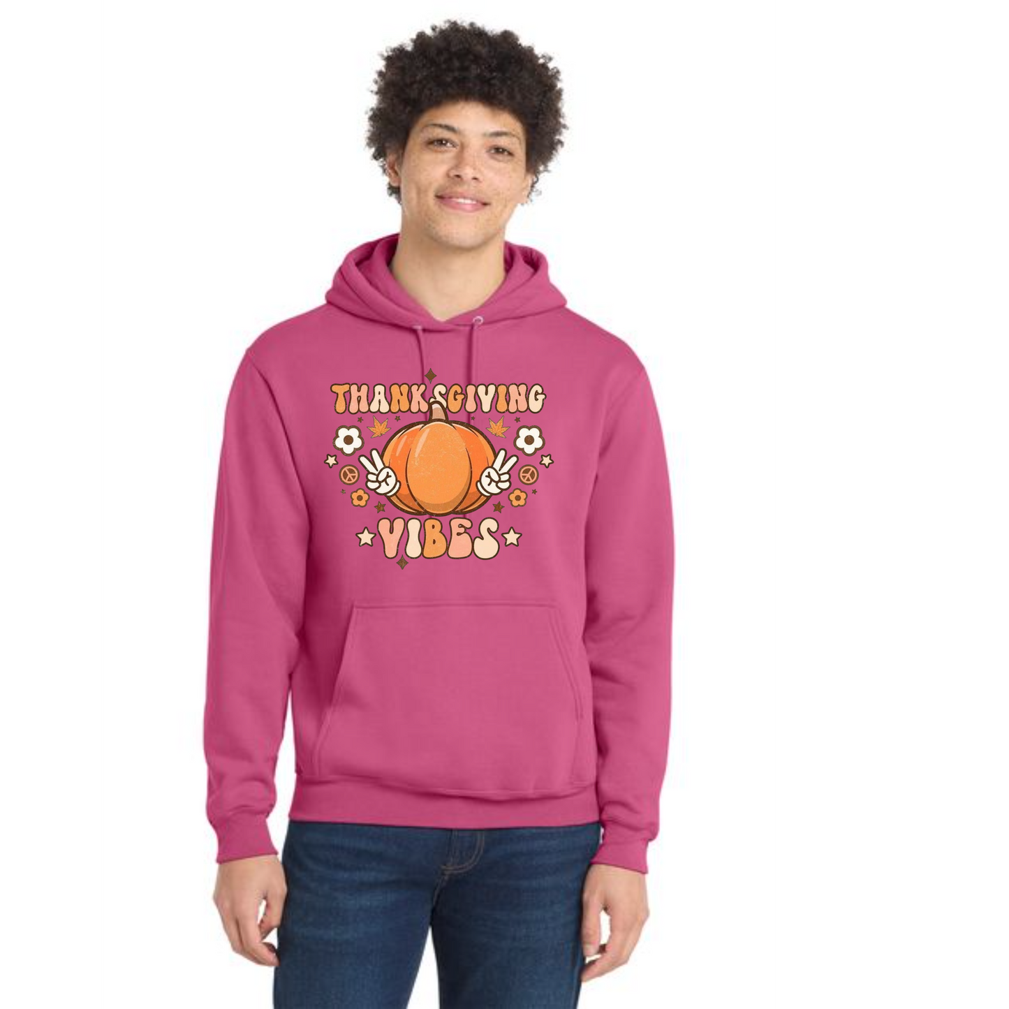 THANKSGIVING Port & Company® Core Fleece Pullover Hooded Sweatshirt 48