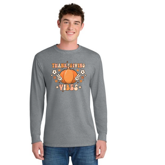 THANKSGIVING PC54LS Port & Company® Long Sleeve Core Cotton Tee 48