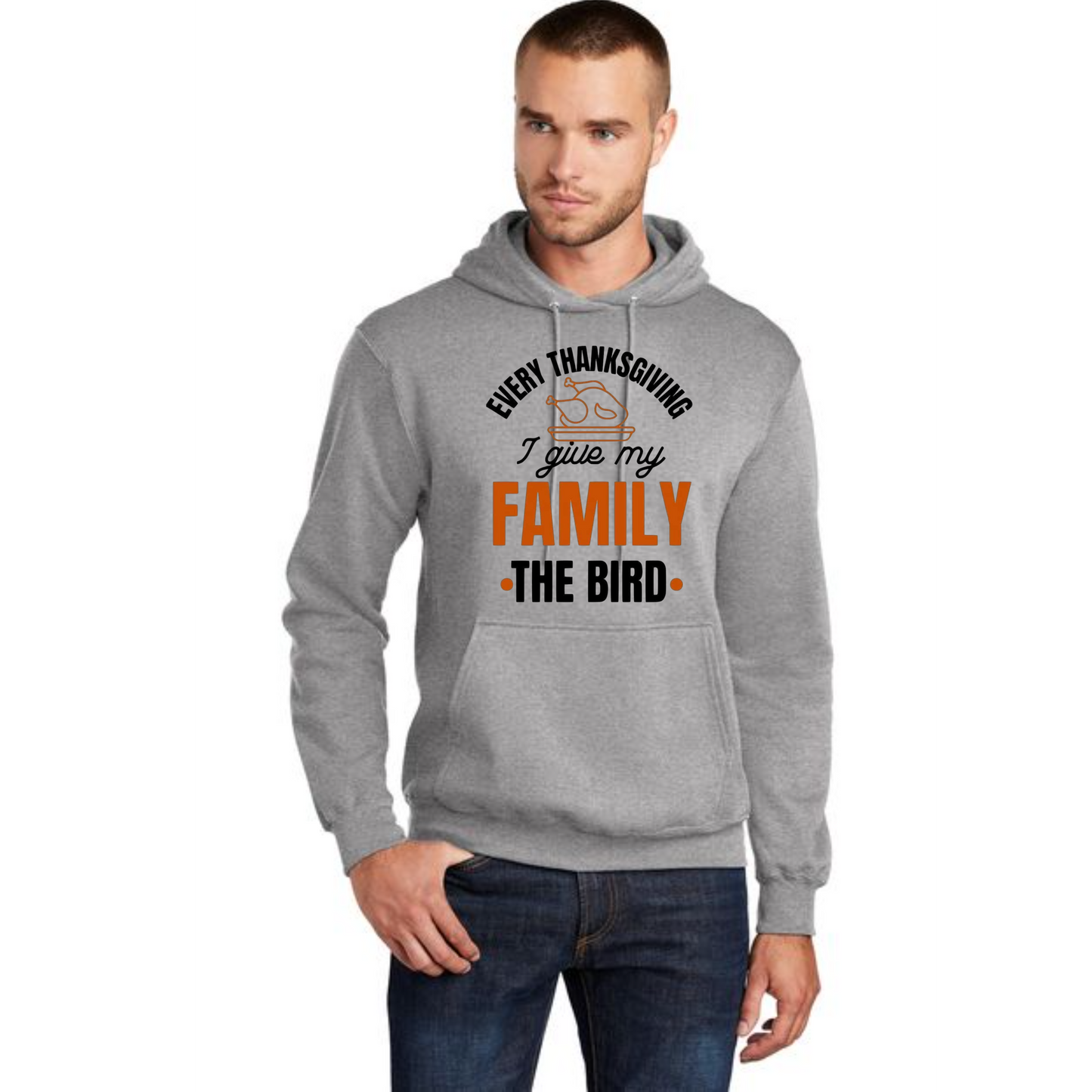 THANKSGIVING Port & Company® Core Fleece Pullover Hooded Sweatshirt 50