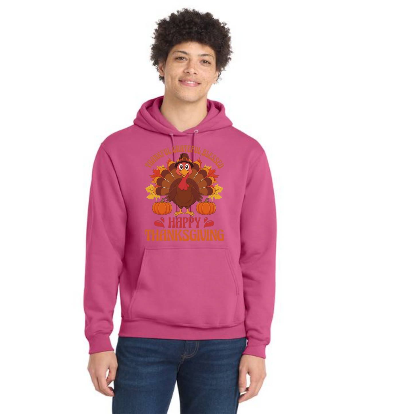 THANKSGIVING Port & Company® Core Fleece Pullover Hooded Sweatshirt 51