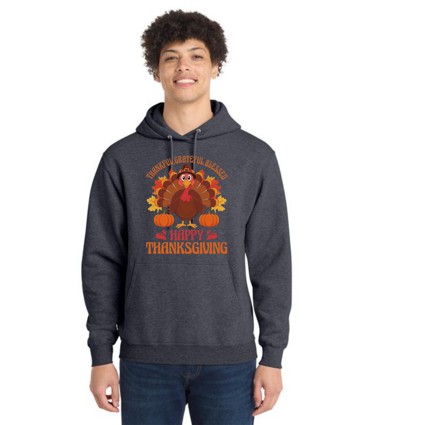 THANKSGIVING Port & Company® Core Fleece Pullover Hooded Sweatshirt 51