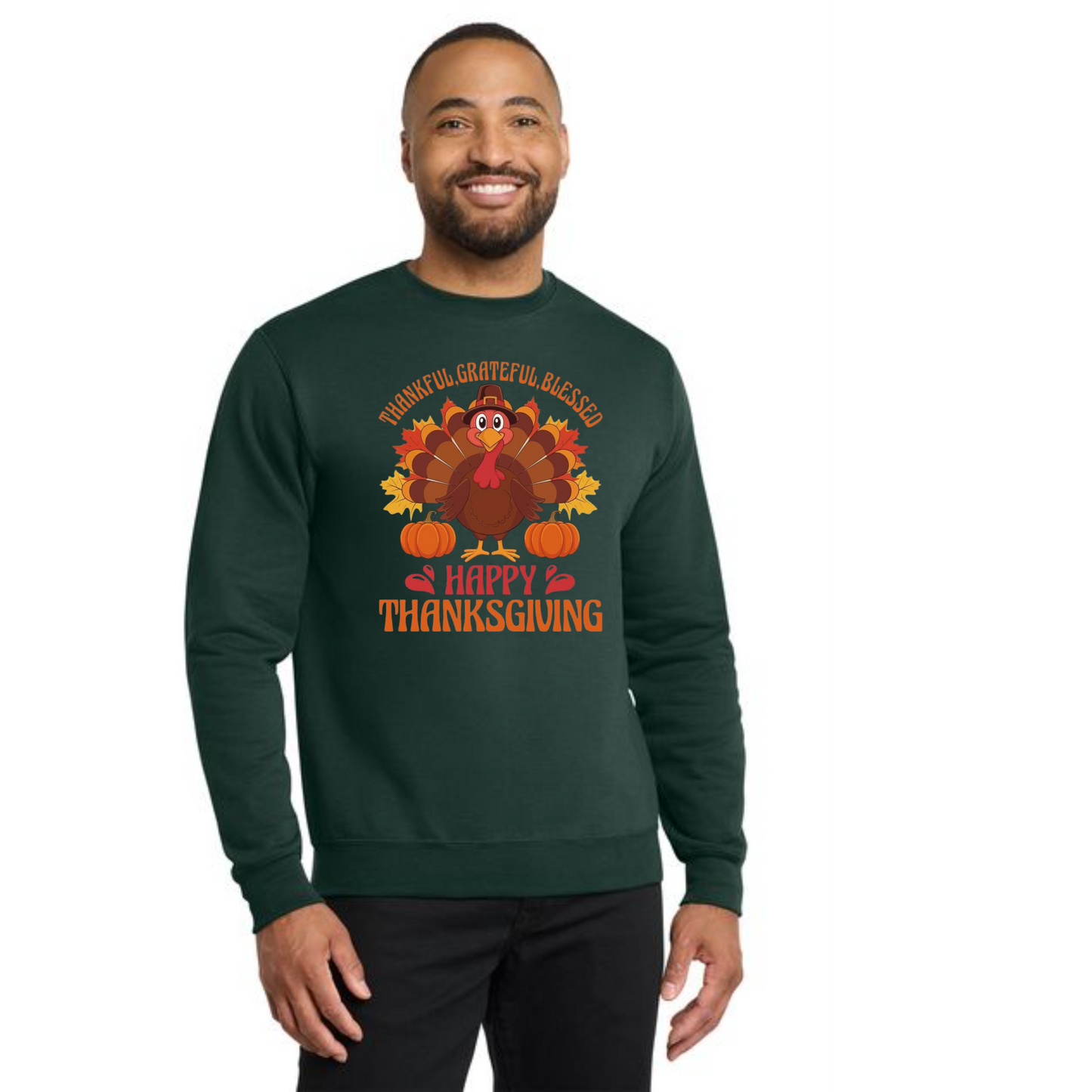THANKSGIVING PC78 Port & Company® Core Fleece Crewneck Sweatshirt 51