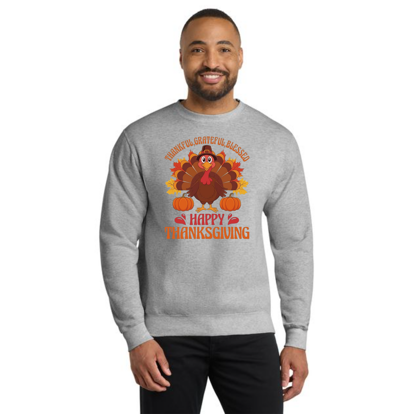 THANKSGIVING PC78 Port & Company® Core Fleece Crewneck Sweatshirt 51