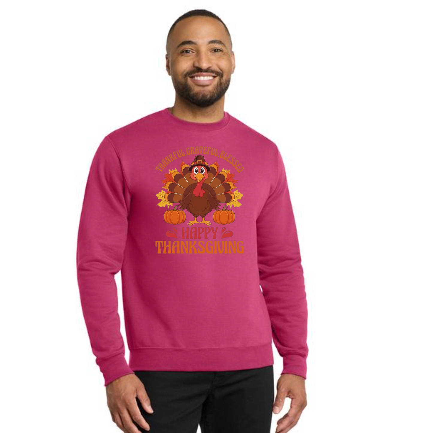 THANKSGIVING PC78 Port & Company® Core Fleece Crewneck Sweatshirt 51