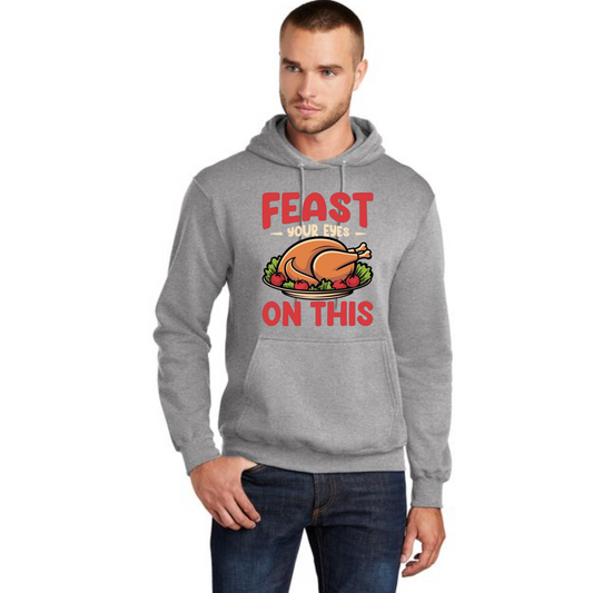 THANKSGIVING Port & Company® Core Fleece Pullover Hooded Sweatshirt 52