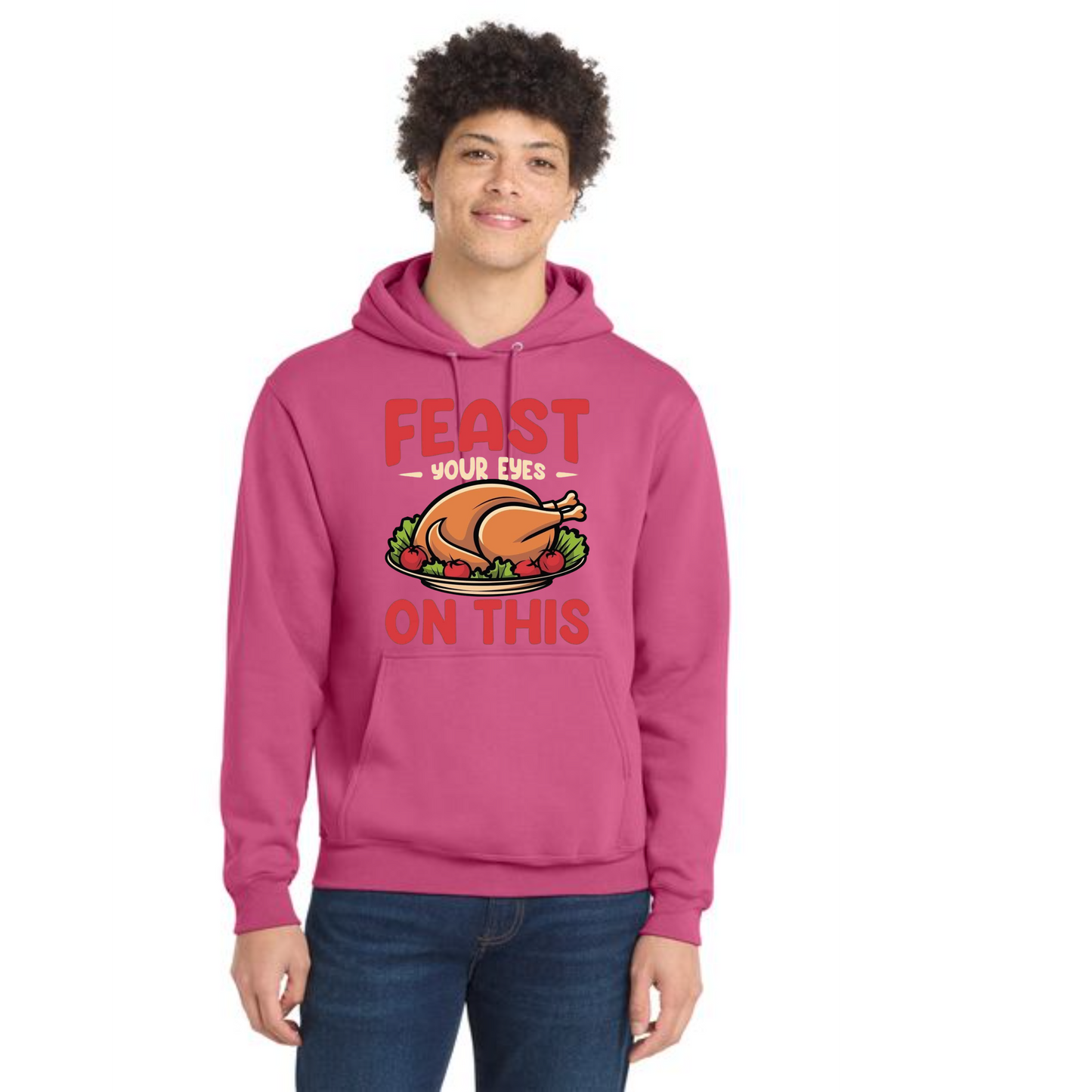 THANKSGIVING Port & Company® Core Fleece Pullover Hooded Sweatshirt 52