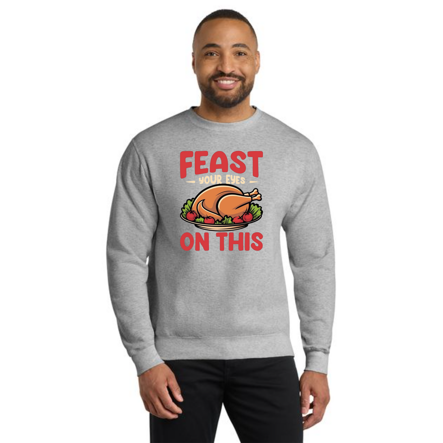 THANKSGIVING PC78 Port & Company® Core Fleece Crewneck Sweatshirt 52