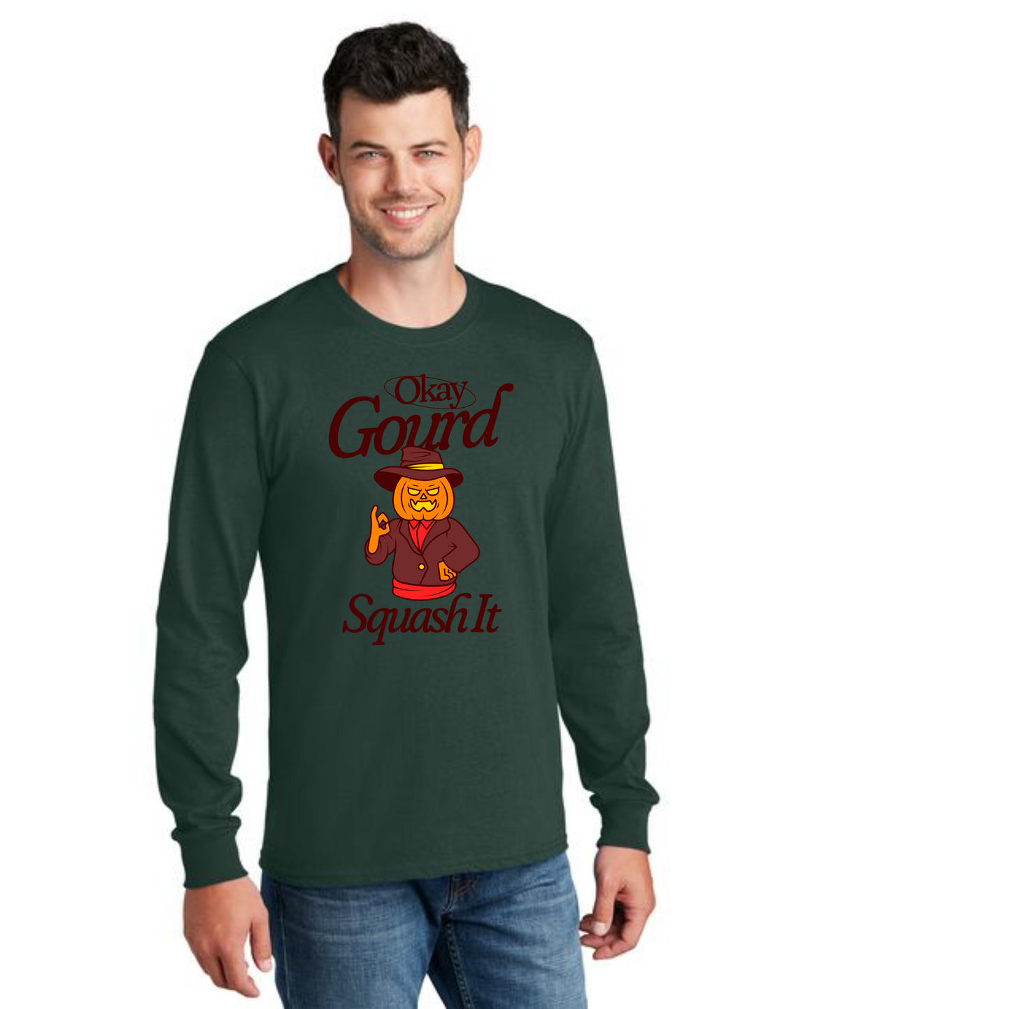 THANKSGIVING PC54LS Port & Company® Long Sleeve Core Cotton Tee 53
