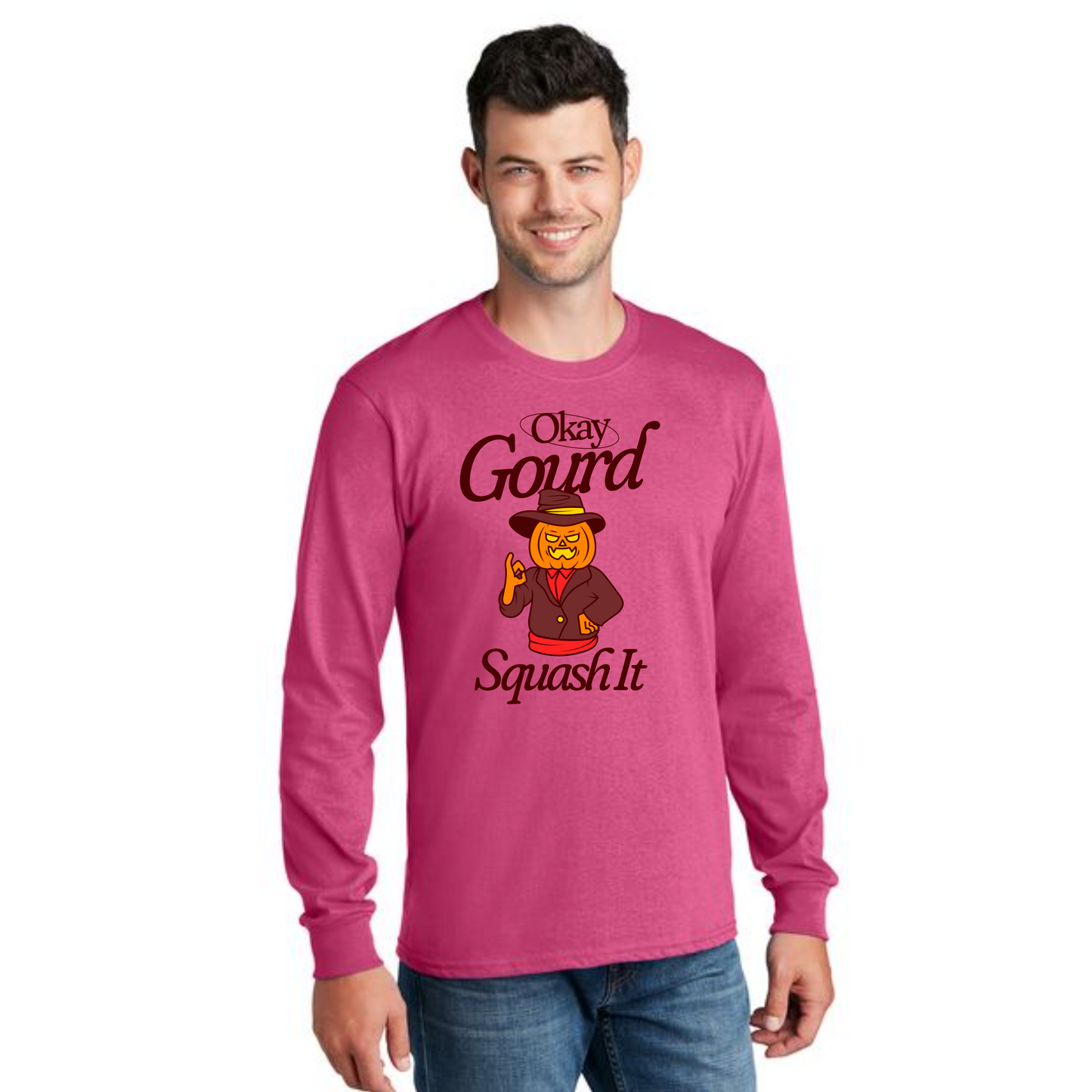 THANKSGIVING PC54LS Port & Company® Long Sleeve Core Cotton Tee 53