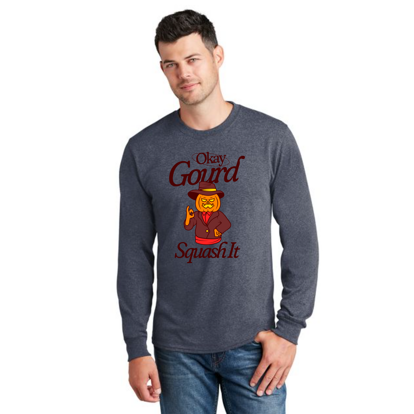 THANKSGIVING PC54LS Port & Company® Long Sleeve Core Cotton Tee 53