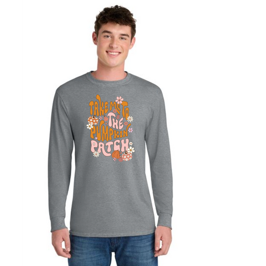 THANKSGIVING PC54LS Port & Company® Long Sleeve Core Cotton Tee 55