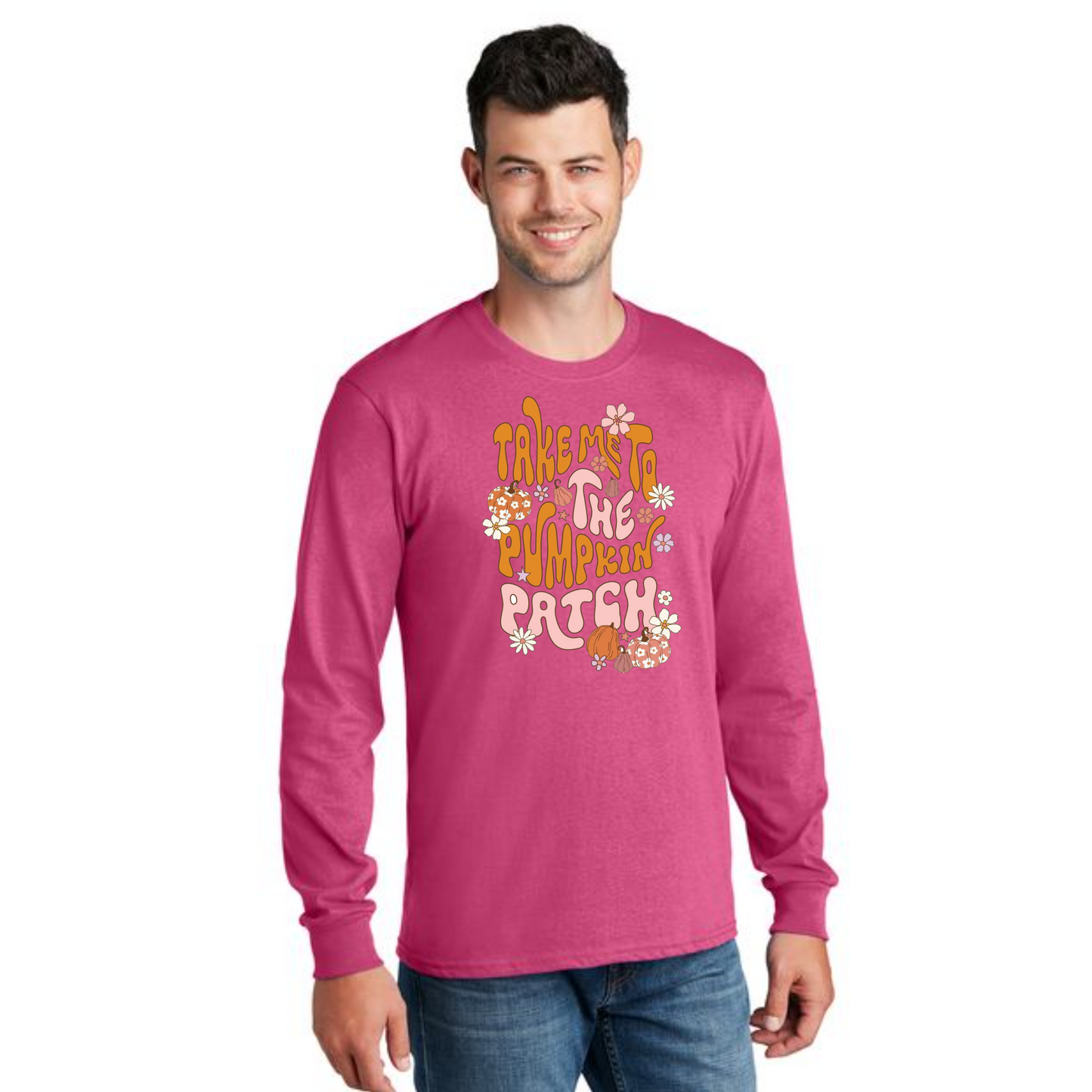 THANKSGIVING PC54LS Port & Company® Long Sleeve Core Cotton Tee 55
